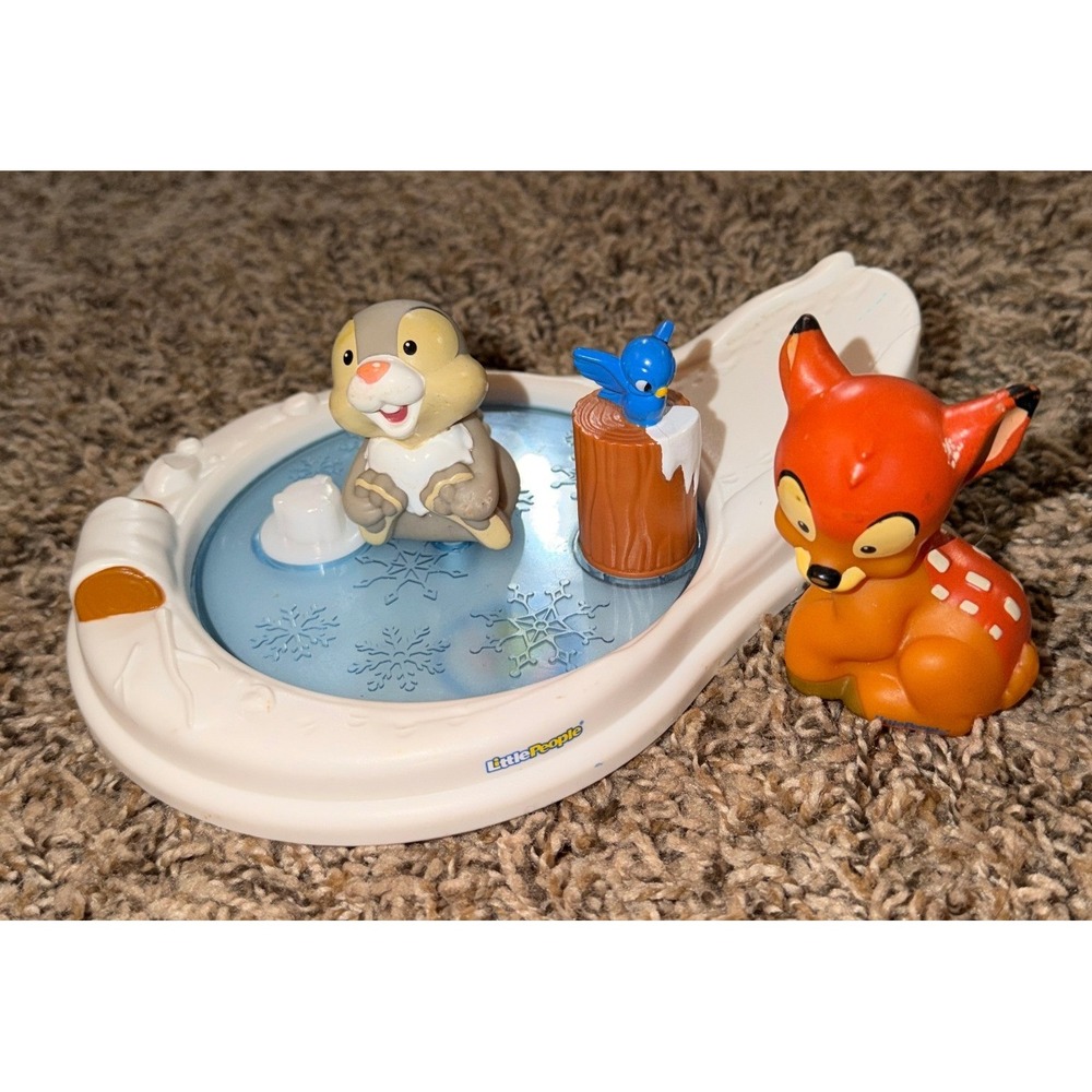 Fisher-Price Little People Disney Bambi & Thumper Ice Pond Playset